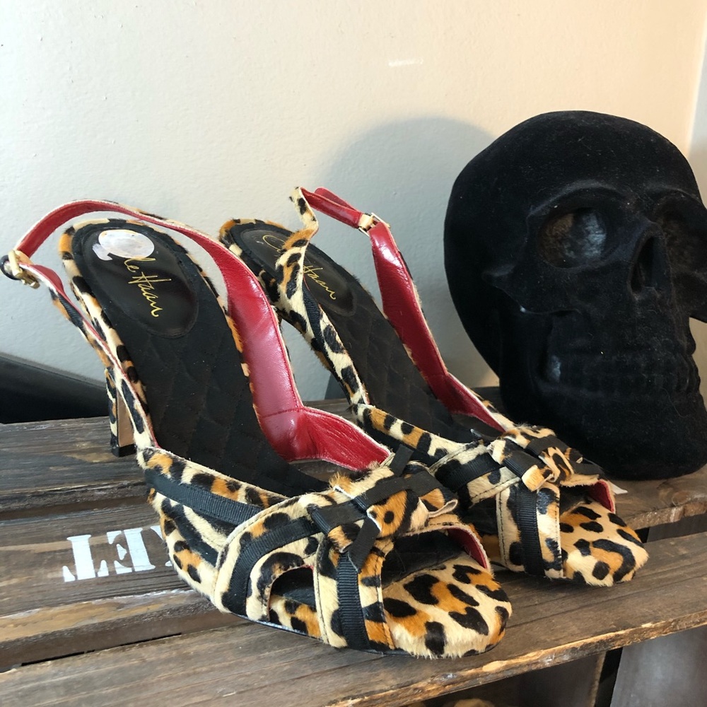 Cole Haan Nike air cheetah print heels 11